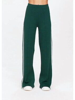 THE UPSIDE FREYA KNIT TRACK PANT STRAIGHT LEG PULL ON ELASTIC WAIST sz L (US 10)